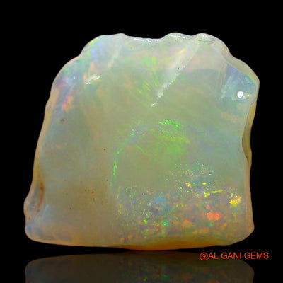 Natural Untreated Fire Opal Loose Gemstone Fancy Rough From Australia 4.00 Cts 12x11x4 mm RE-398