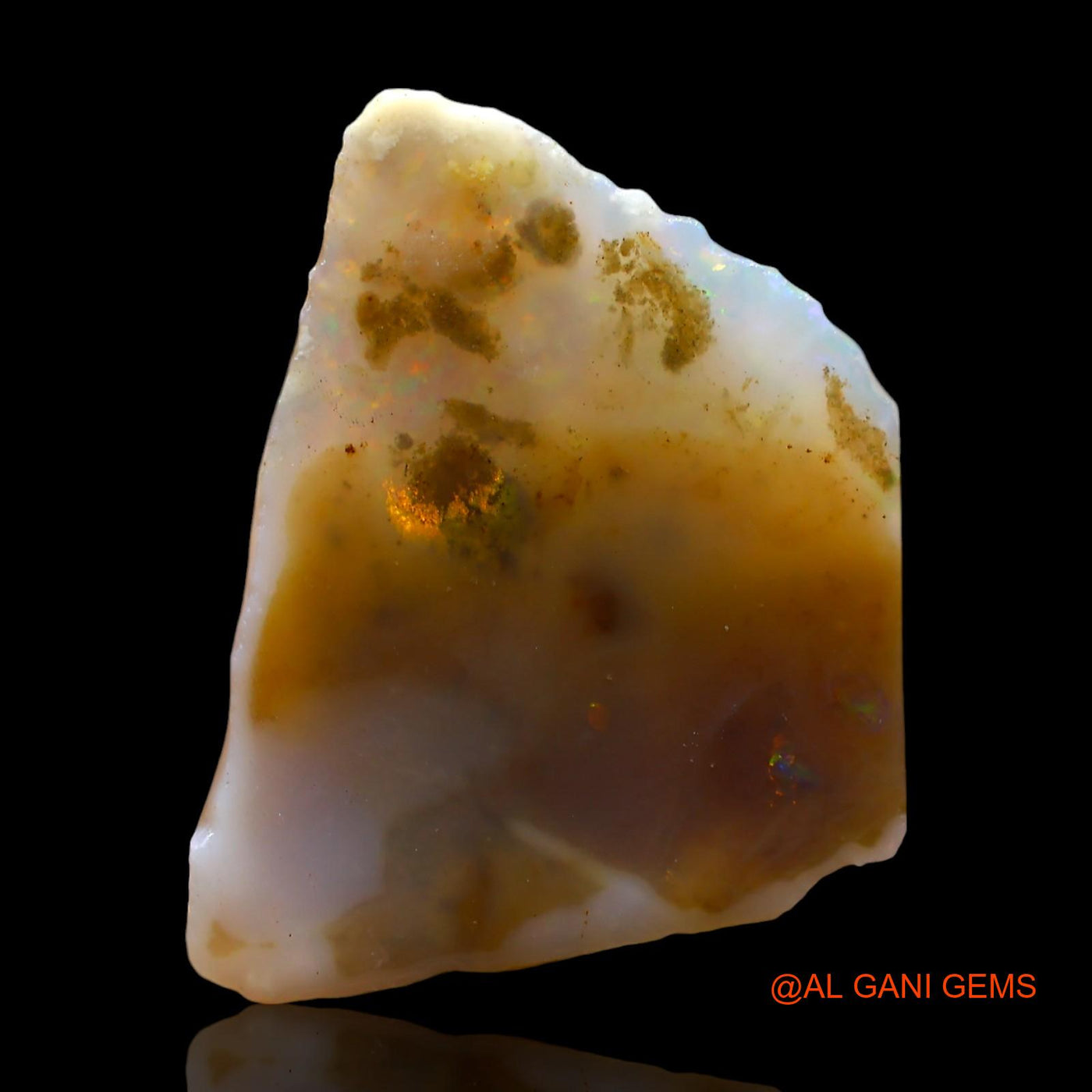 10.00 Cts Natural Australian Fire Opal Loose Gemstone Fancy Rough 23x17x4 mm RE-3
