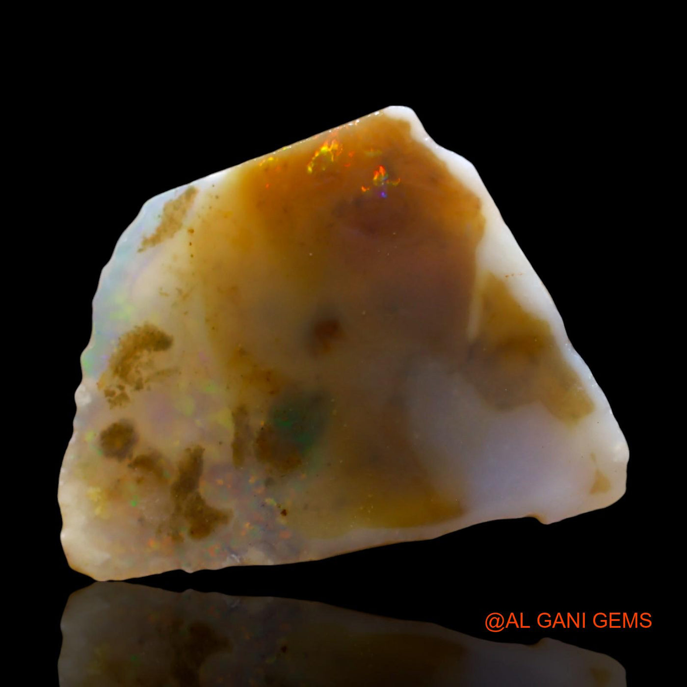 10.00 Cts Natural Australian Fire Opal Loose Gemstone Fancy Rough 23x17x4 mm RE-3