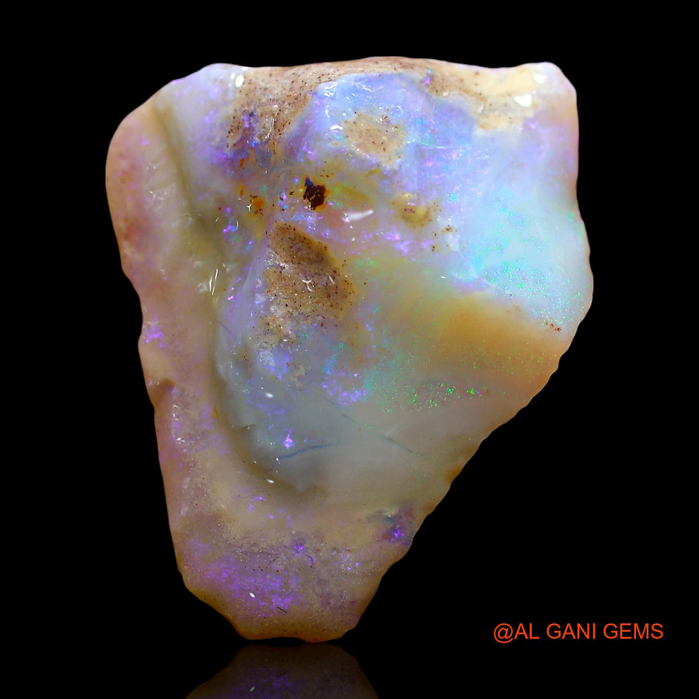 13.00 Cts Natural Australian Fire Opal Loose Gemstone Fancy Rough 24x20x8 mm RE-401