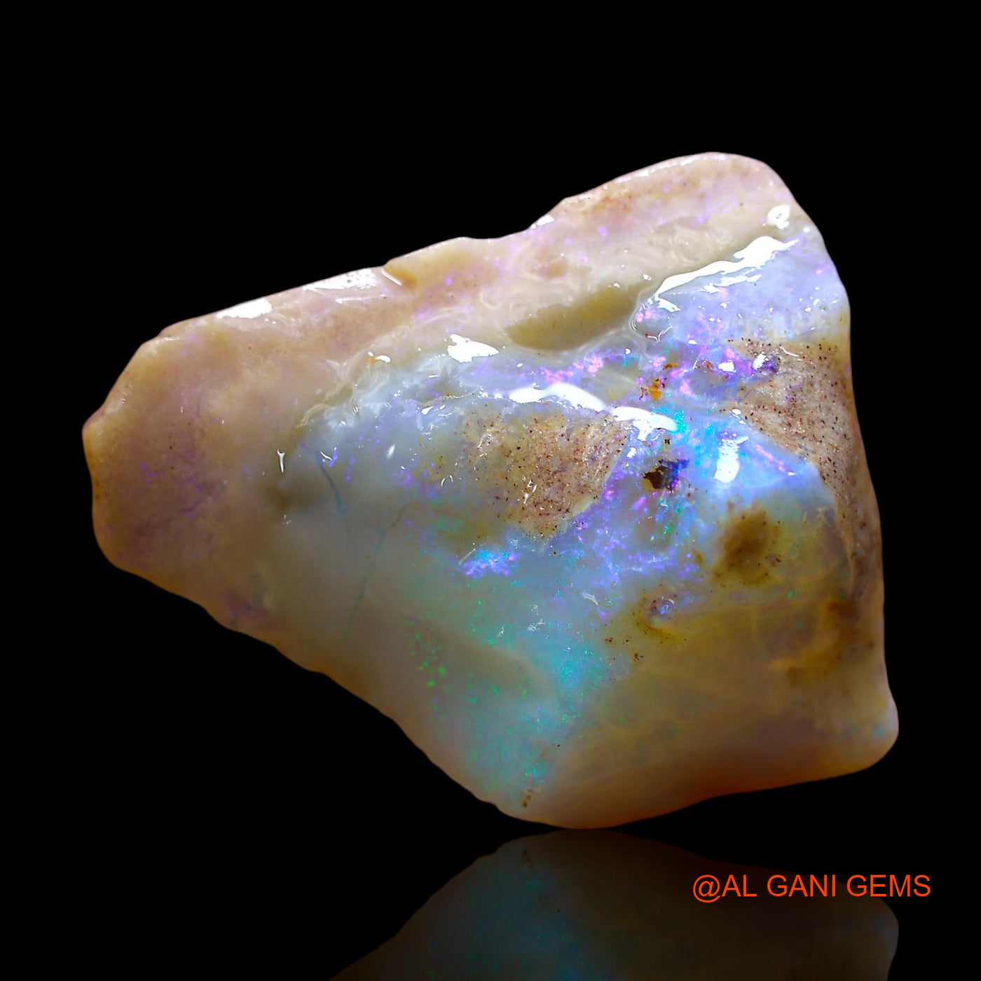 13.00 Cts Natural Australian Fire Opal Loose Gemstone Fancy Rough 24x20x8 mm RE-401