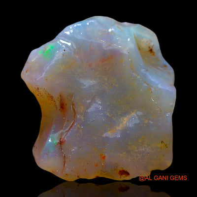 Natural Fire Opal Gemstone 12.00 Cts Loose Fancy Rough From Australia 19x17x7 mm RE-405