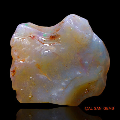Natural Fire Opal Gemstone 12.00 Cts Loose Fancy Rough From Australia 19x17x7 mm RE-405