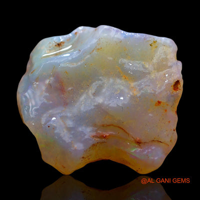 Natural Fire Opal Gemstone 12.00 Cts Loose Fancy Rough From Australia 19x17x7 mm RE-405