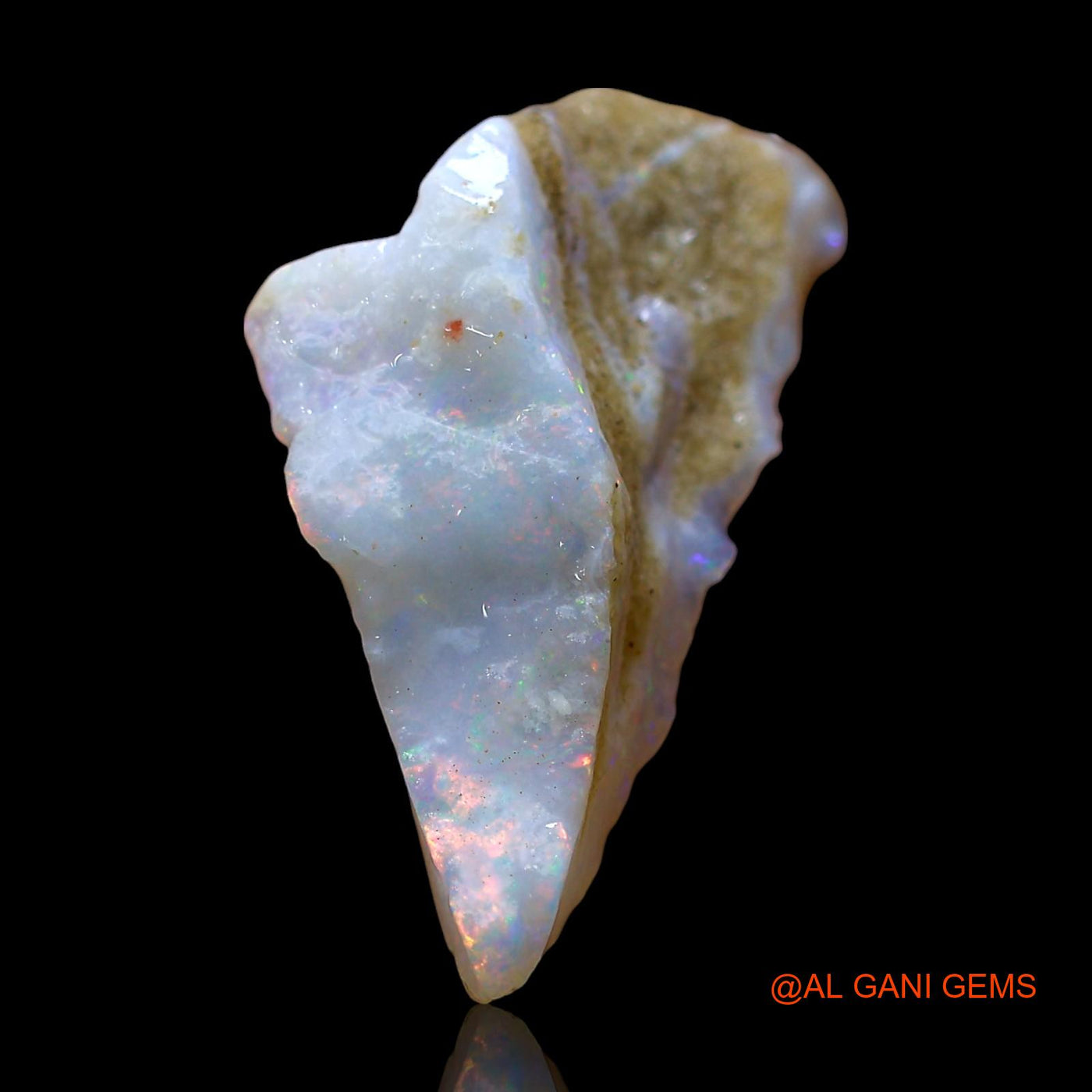 7.00 Cts Natural Australian Fire Opal Loose Gemstone Fancy Rough 23x13x7 mm RE-409