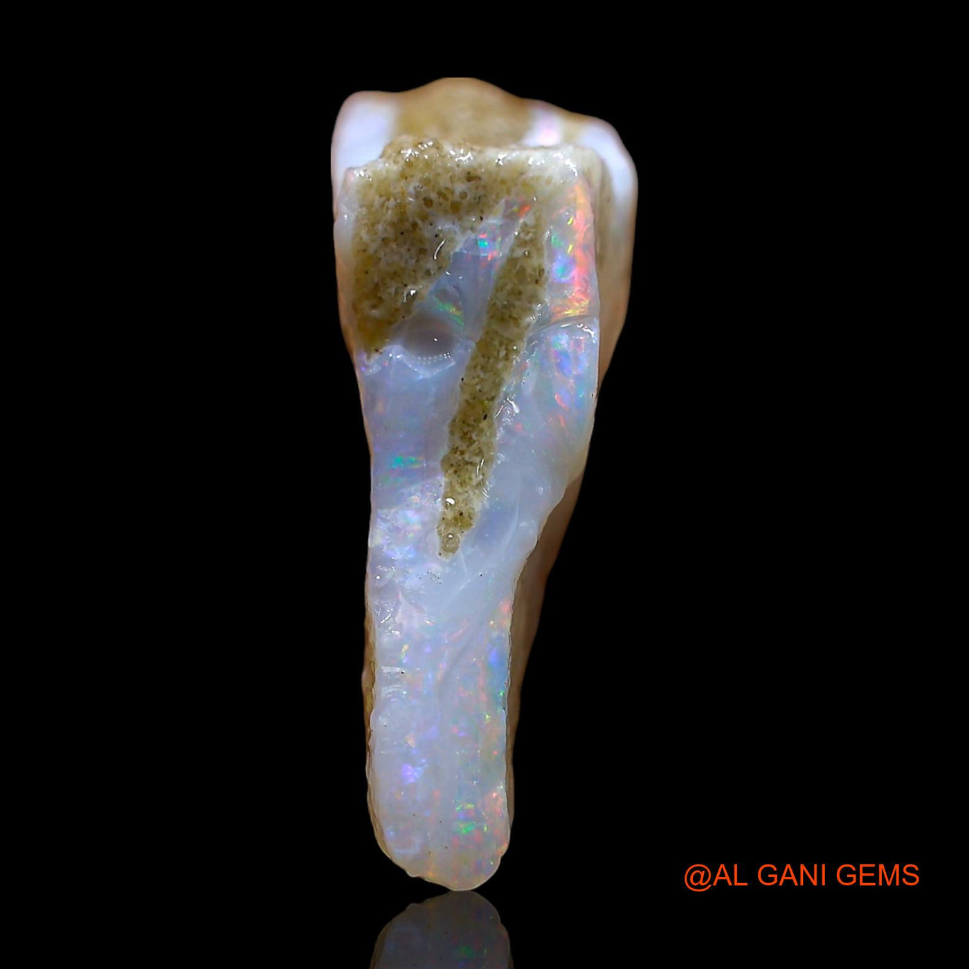 7.00 Cts Natural Australian Fire Opal Loose Gemstone Fancy Rough 23x13x7 mm RE-409