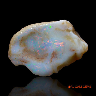 7.00 Cts Natural Australian Fire Opal Loose Gemstone Fancy Rough 20x13x6 mm RE-40