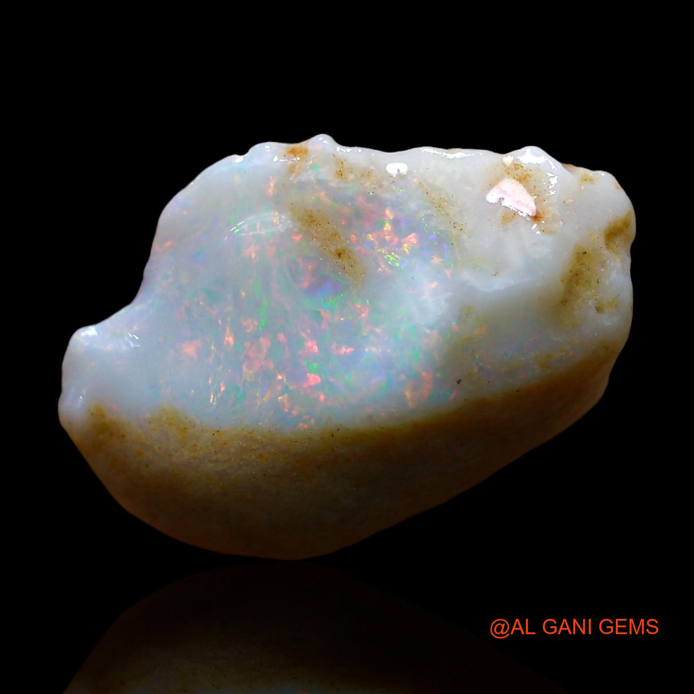 7.00 Cts Natural Australian Fire Opal Loose Gemstone Fancy Rough 20x13x6 mm RE-40