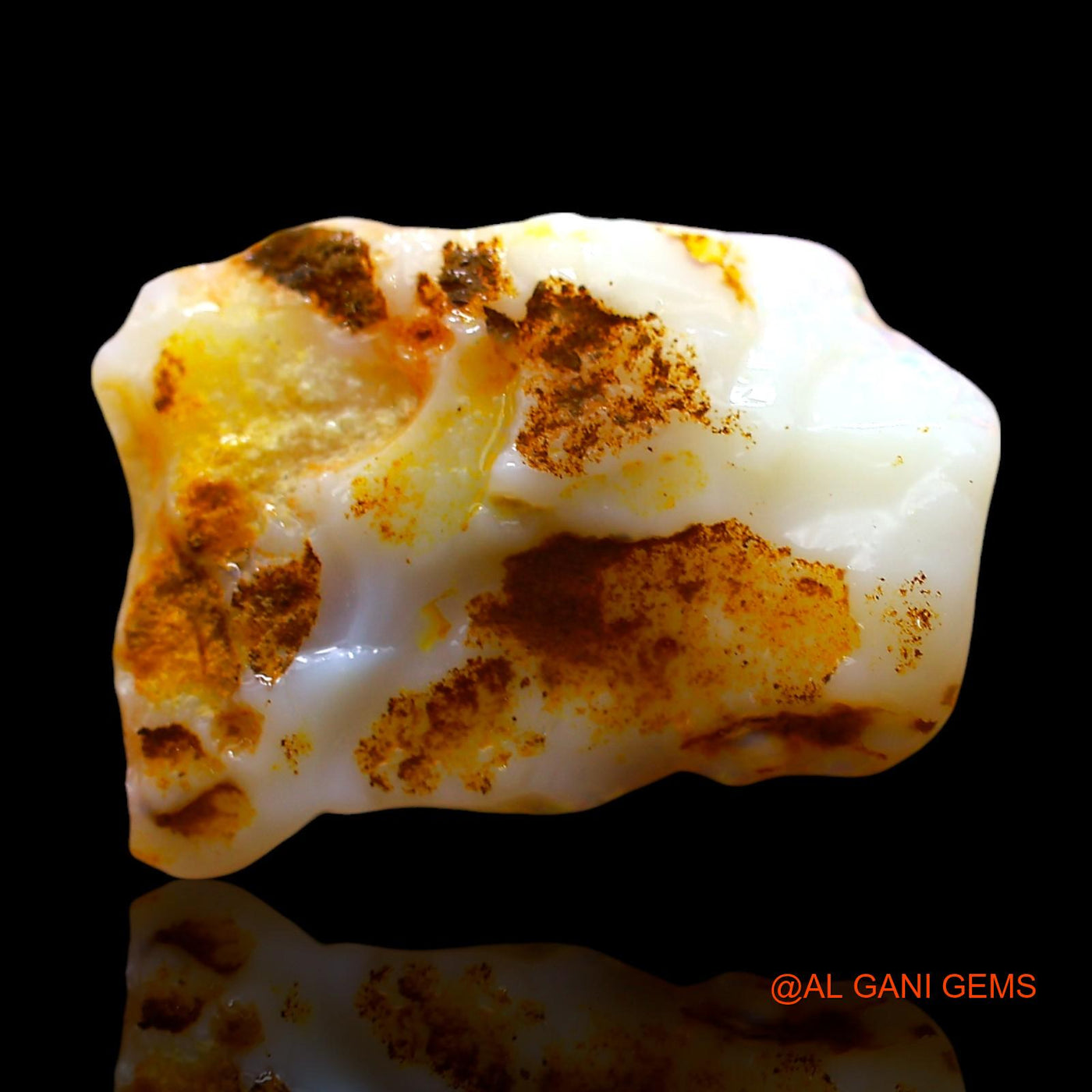 7.00 Cts Natural Australian Fire Opal Loose Gemstone Fancy Rough 20x14x5 mm RE-413