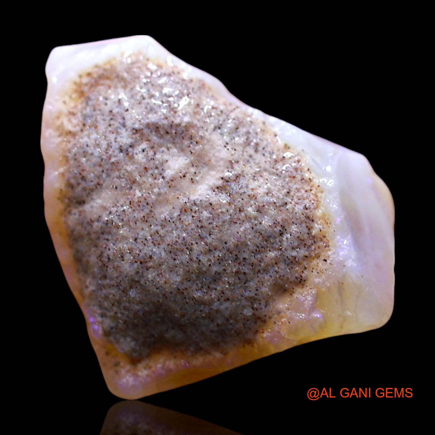 11.00 Cts Unheated Australian Fire Opal Loose Gemstone Fancy Rough Natural 19x14x9 mm RE-430
