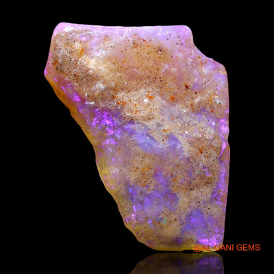 Natural Untreated Fire Opal Loose Gemstone Fancy Rough From Australia 5.00 Cts 18x13x3 mm RE-433