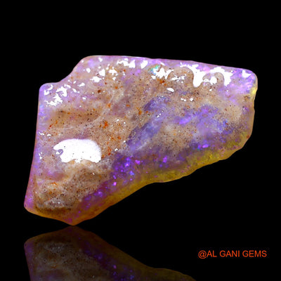 Natural Untreated Fire Opal Loose Gemstone Fancy Rough From Australia 5.00 Cts 18x13x3 mm RE-433