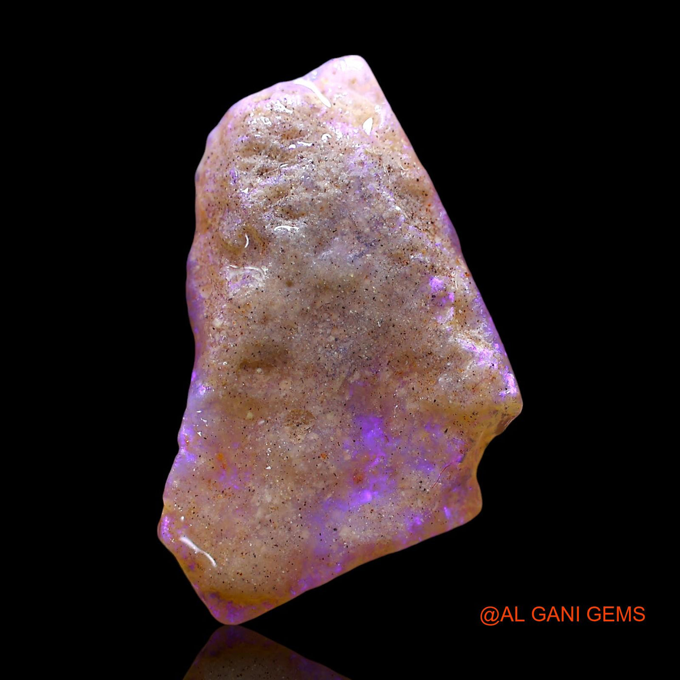 Natural Untreated Fire Opal Loose Gemstone Fancy Rough From Australia 5.00 Cts 18x13x3 mm RE-433