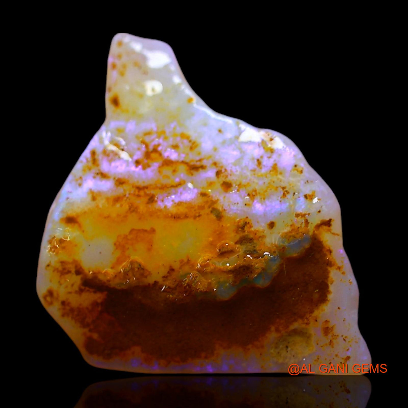7.00 Cts Unheated Australian Fire Opal Loose Gemstone Fancy Rough Natural 22x15x4 mm RE-434