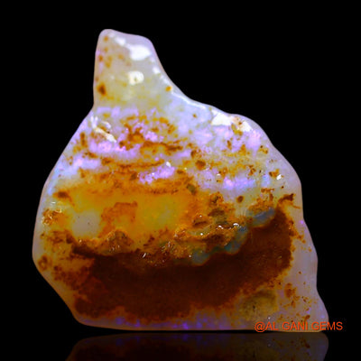 7.00 Cts Unheated Australian Fire Opal Loose Gemstone Fancy Rough Natural 22x15x4 mm RE-434