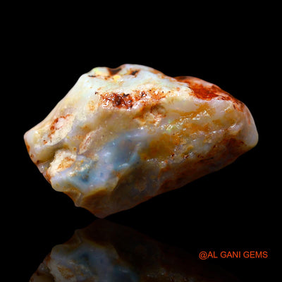 Natural Untreated Fire Opal Loose Gemstone Fancy Rough From Australia 12.00 Cts 21x14x10 mm RE-435