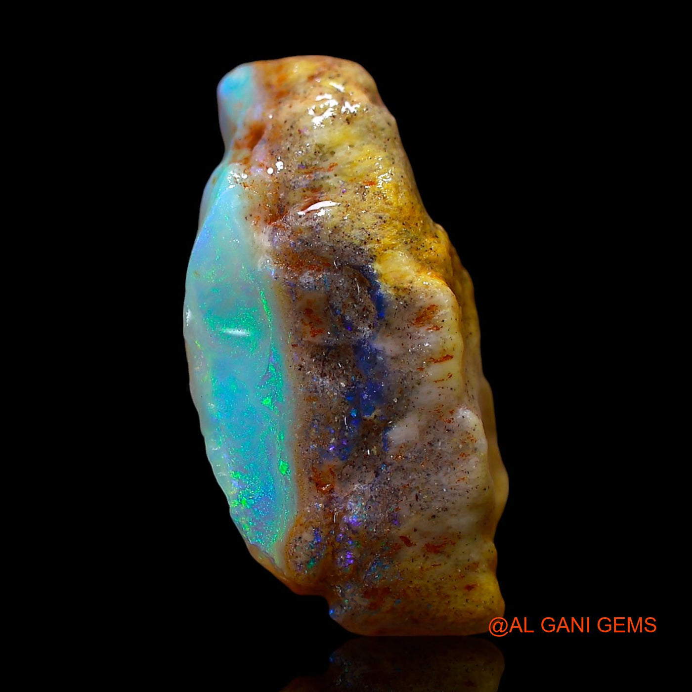 9.00 Cts Unheated Australian Fire Opal Loose Gemstone Fancy Rough Natural 20x11x9 mm RE-436