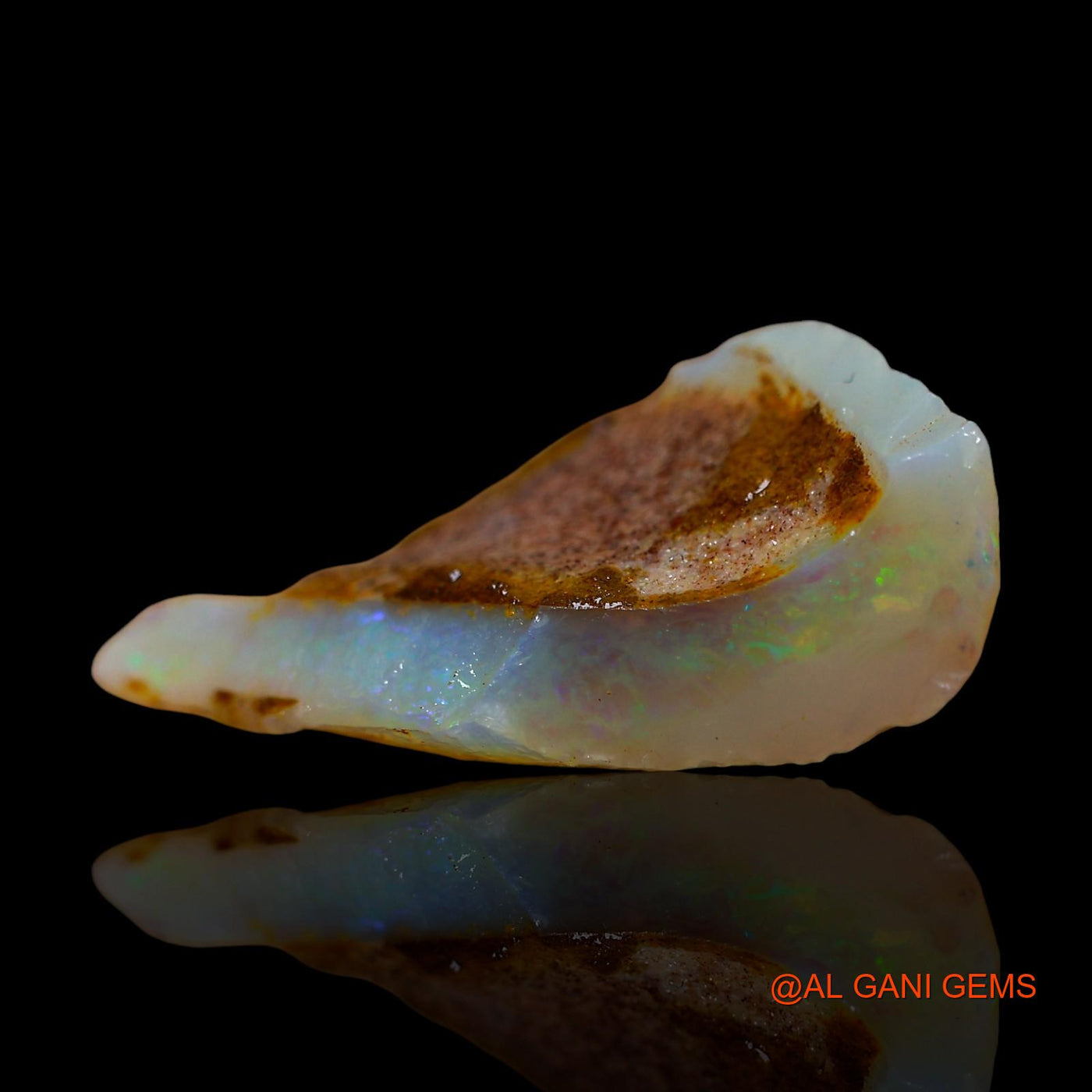 6.00 Cts Natural Australian Fire Opal Loose Gemstone Fancy Rough 20x11x5 mm RE-441
