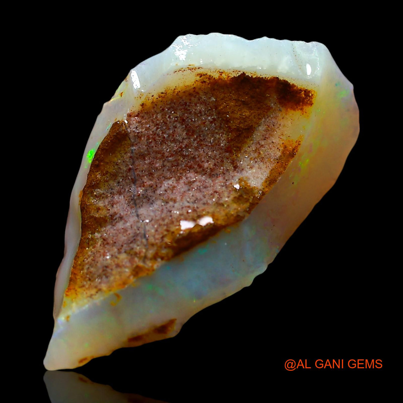 6.00 Cts Natural Australian Fire Opal Loose Gemstone Fancy Rough 20x11x5 mm RE-441