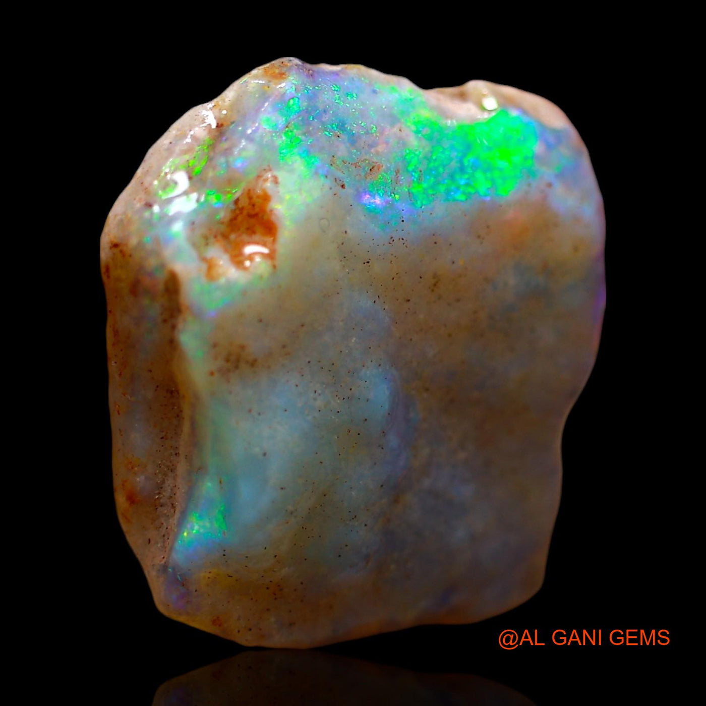 8.00 Cts Natural Australian Fire Opal Fancy Rough Loose Gemstone For Jewelry 17x16x5 mm RE-442