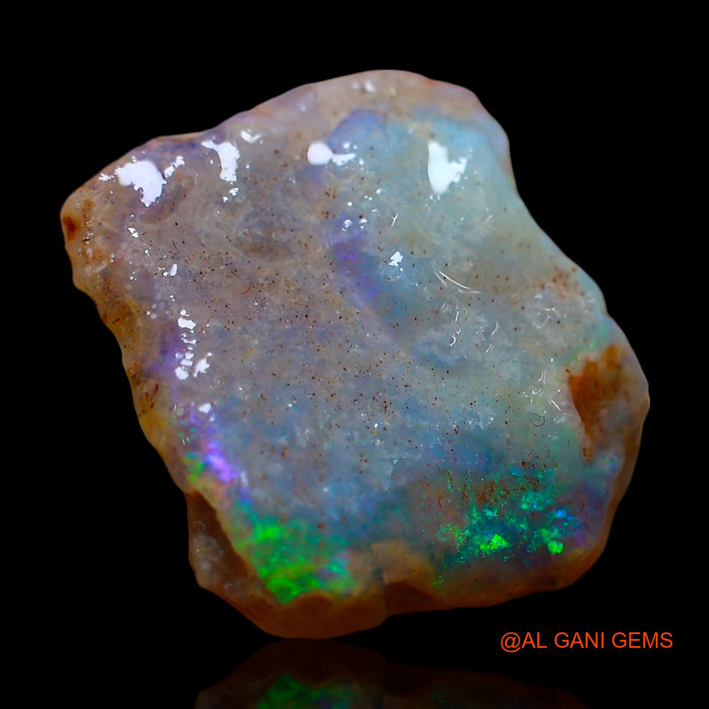 8.00 Cts Natural Australian Fire Opal Fancy Rough Loose Gemstone For Jewelry 17x16x5 mm RE-442