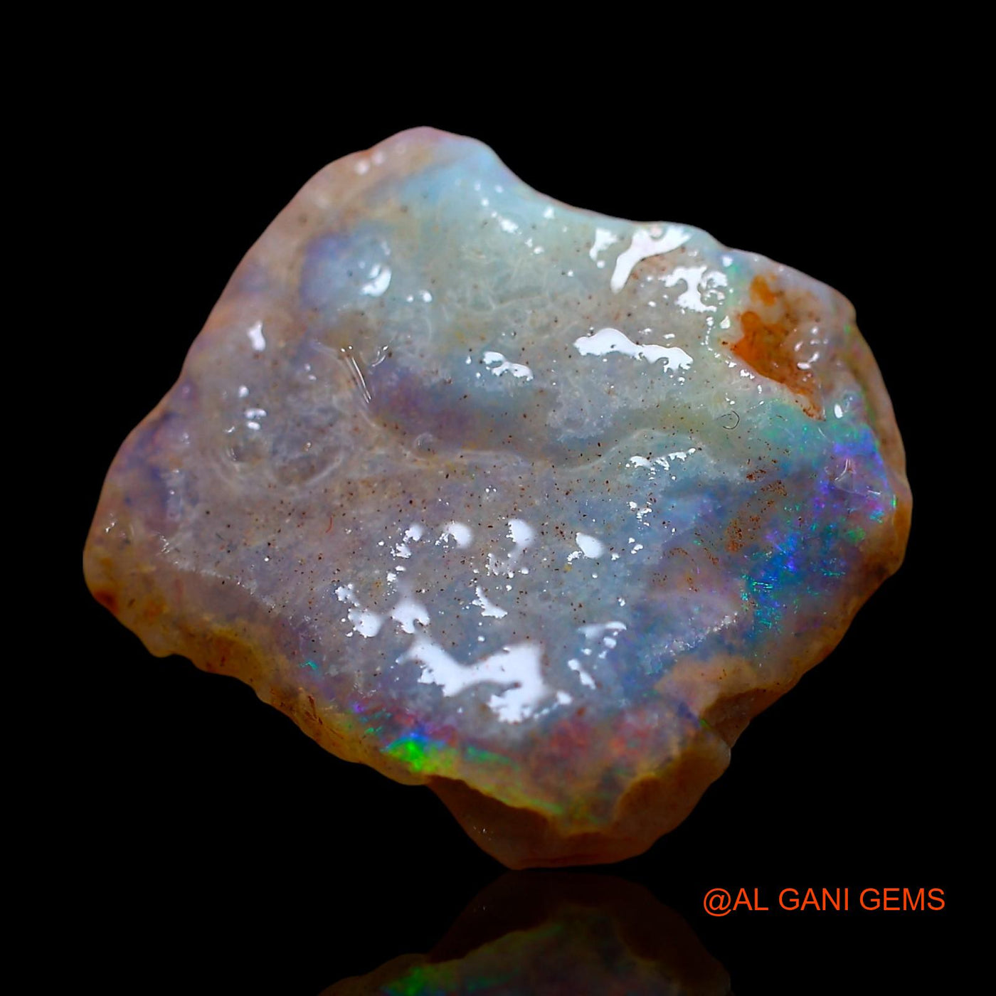8.00 Cts Natural Australian Fire Opal Fancy Rough Loose Gemstone For Jewelry 17x16x5 mm RE-442