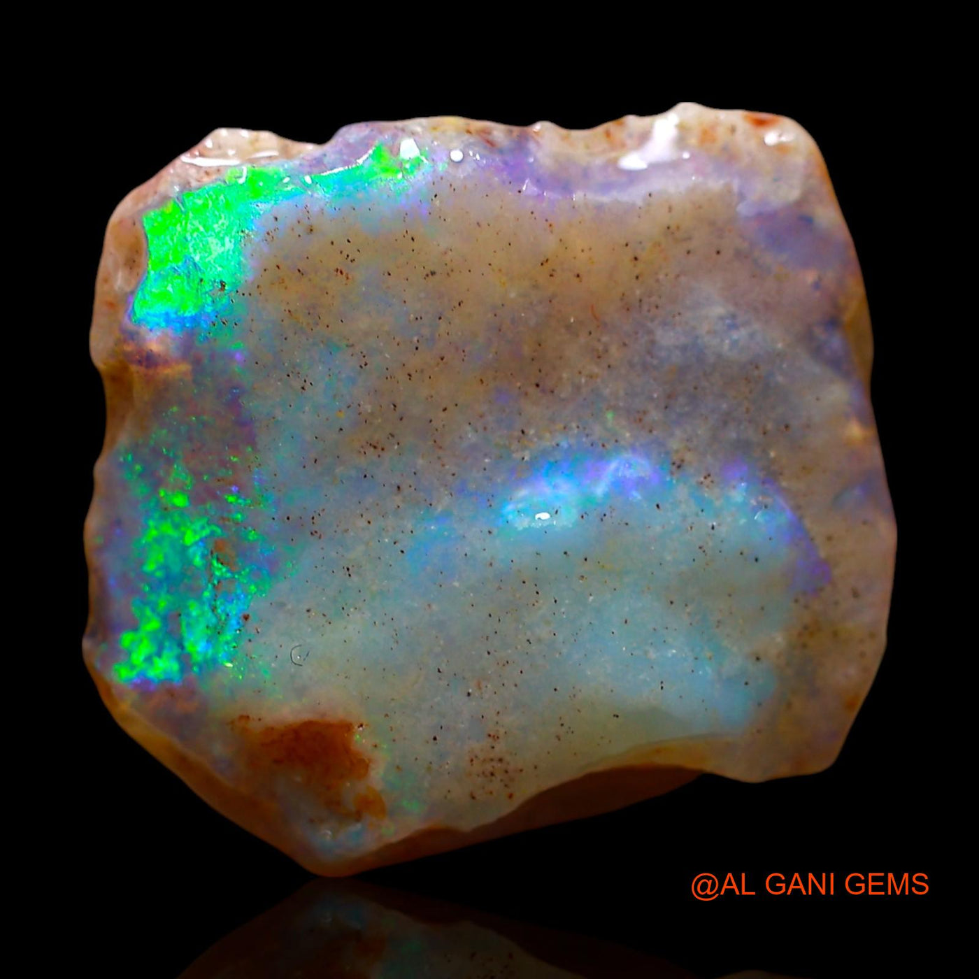 8.00 Cts Natural Australian Fire Opal Fancy Rough Loose Gemstone For Jewelry 17x16x5 mm RE-442