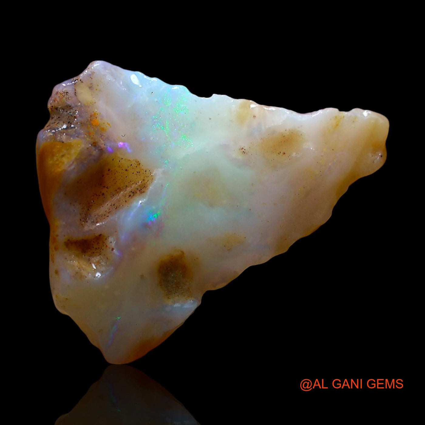 4.00 Cts Natural Australian Fire Opal Loose Gemstone Fancy Rough 17x13x4 mm RE-452