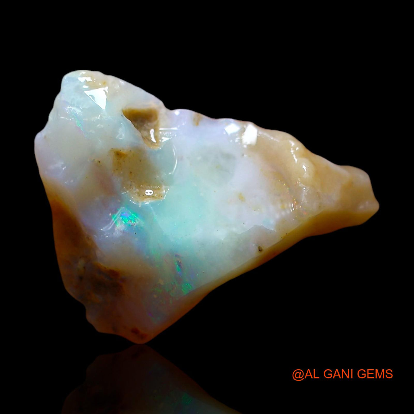 4.00 Cts Natural Australian Fire Opal Loose Gemstone Fancy Rough 17x13x4 mm RE-452