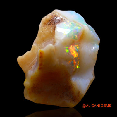 7.00 Cts Natural Australian Fire Opal Loose Gemstone Fancy Rough 16x13x8 mm RE-454