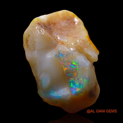 7.00 Cts Natural Australian Fire Opal Loose Gemstone Fancy Rough 16x13x8 mm RE-454