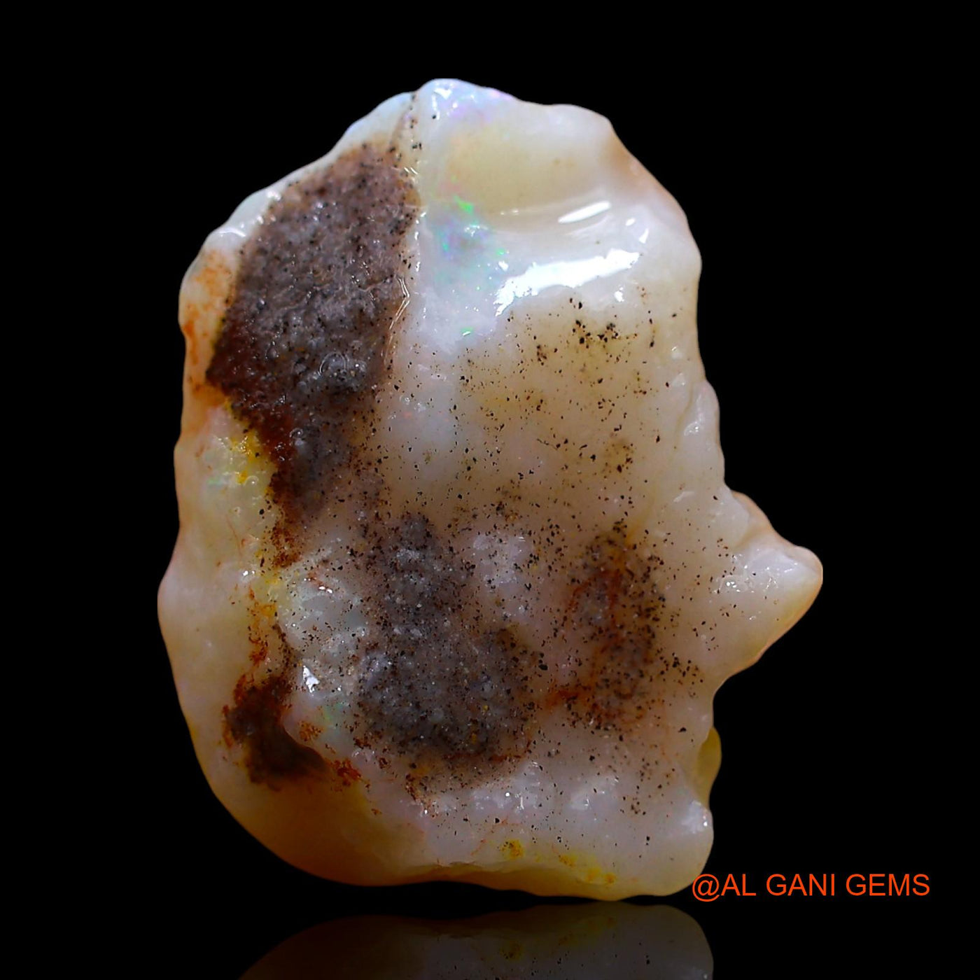 7.00 Cts Natural Australian Fire Opal Loose Gemstone Fancy Rough 16x13x8 mm RE-454