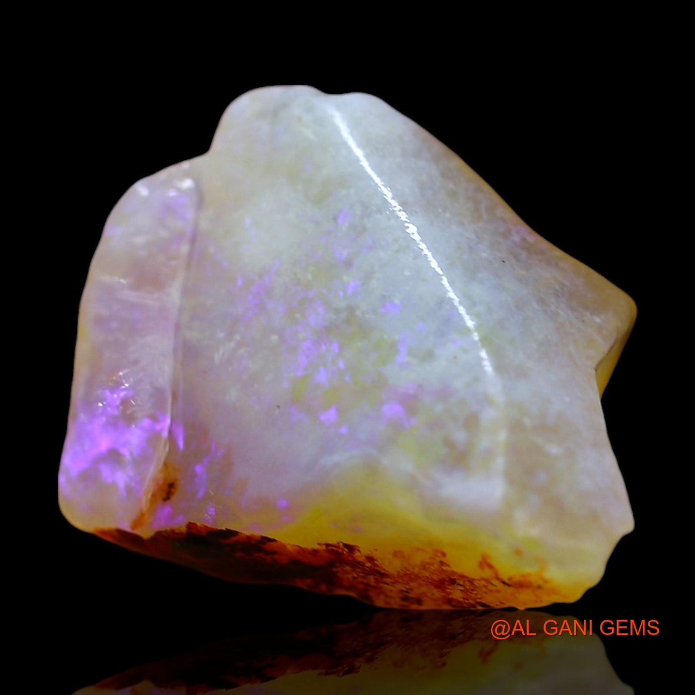 7.00 Cts Unheated Australian Fire Opal Loose Gemstone Fancy Rough Natural 16x13x6 mm RE-455