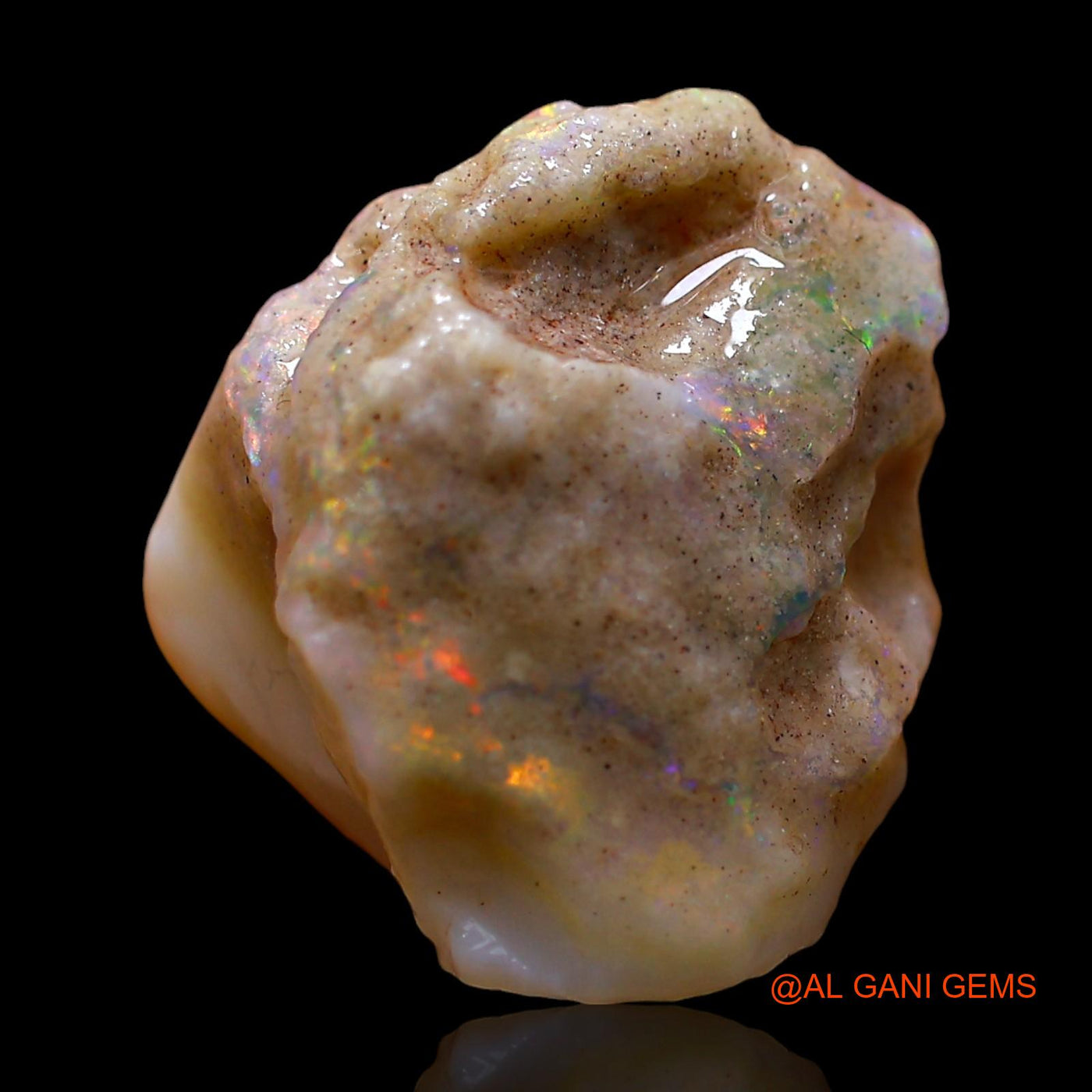 11.00 Cts Natural Australian Fire Opal Loose Gemstone Fancy Rough 17x15x10 mm RE-459