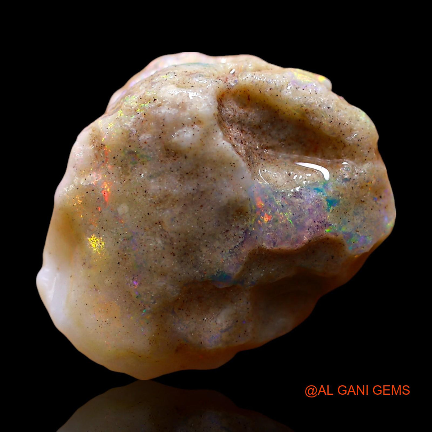 11.00 Cts Natural Australian Fire Opal Loose Gemstone Fancy Rough 17x15x10 mm RE-459