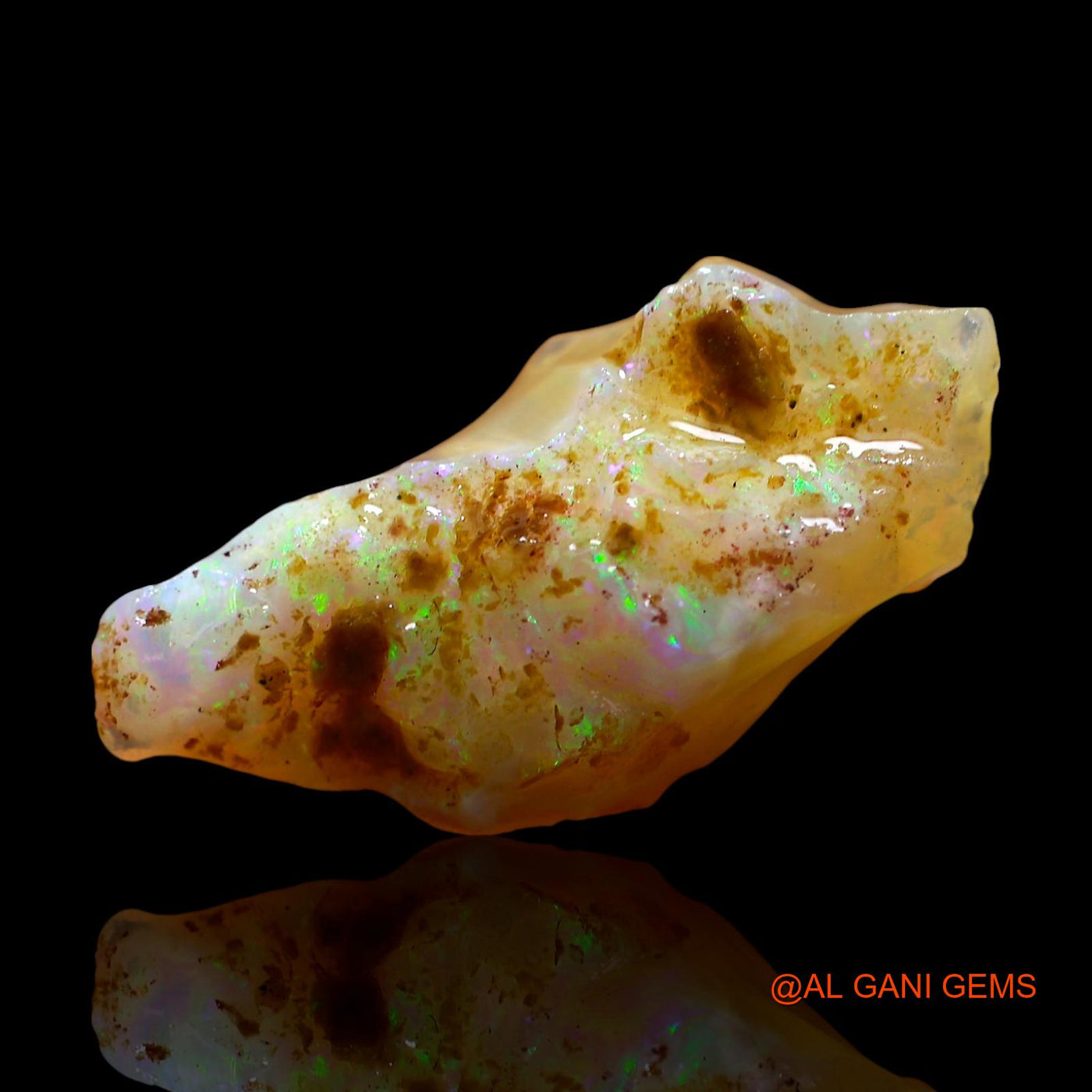 6.00 Cts Natural Australian Fire Opal Fancy Rough Loose Gemstone For Jewelry 22x11x6 mm RE-463