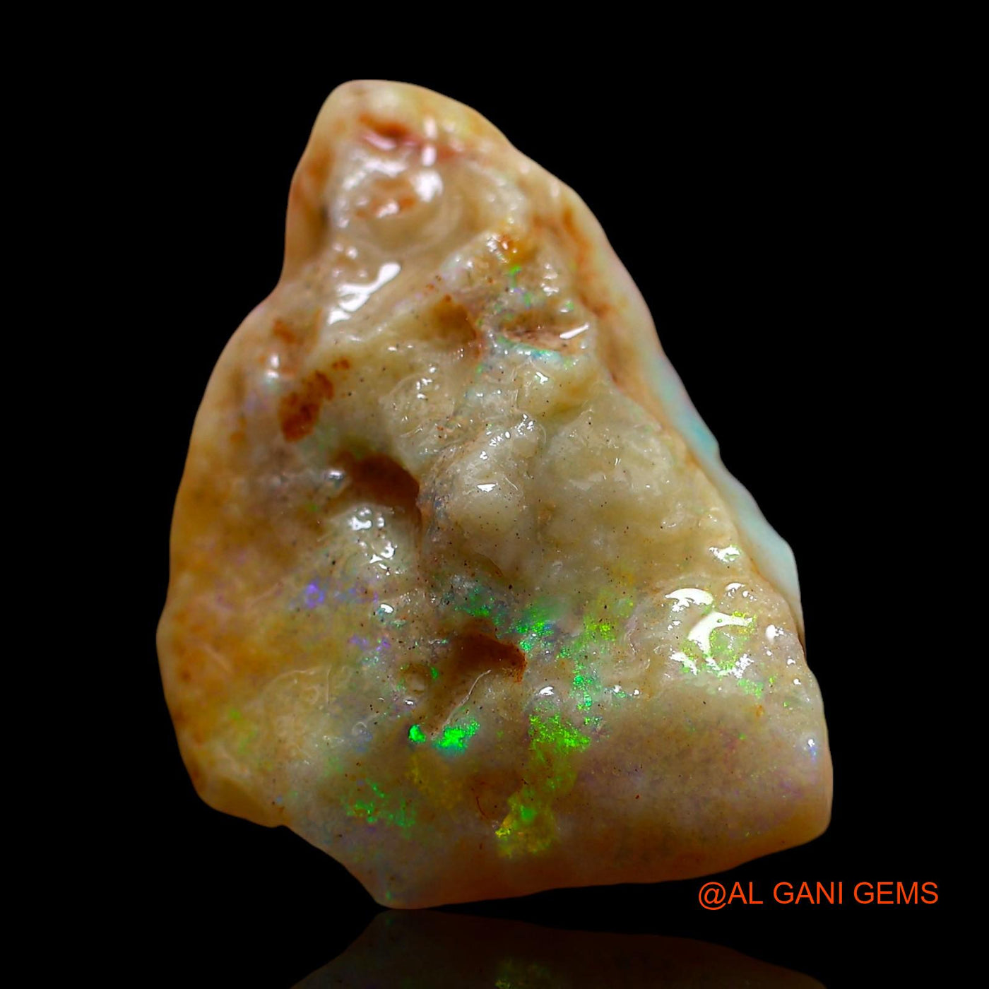 7.00 Cts Natural Australian Fire Opal Loose Gemstone Fancy Rough 19x14x5 mm RE-464