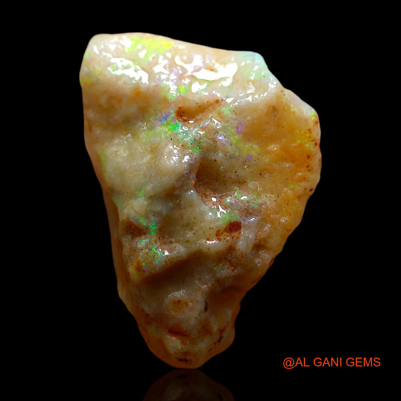 7.00 Cts Natural Australian Fire Opal Loose Gemstone Fancy Rough 19x14x5 mm RE-464