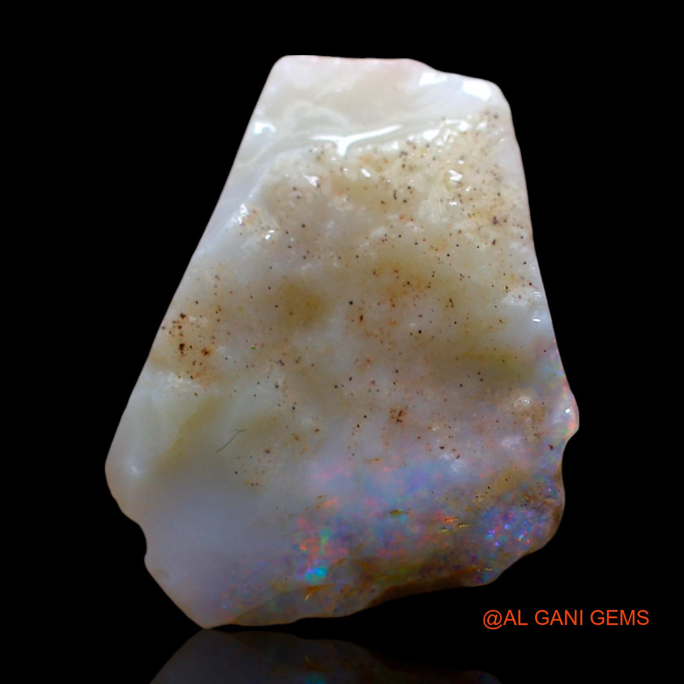 Natural Untreated Fire Opal Loose Gemstone Fancy Rough From Australia 5.00 Cts 17x13x4 mm RE-465