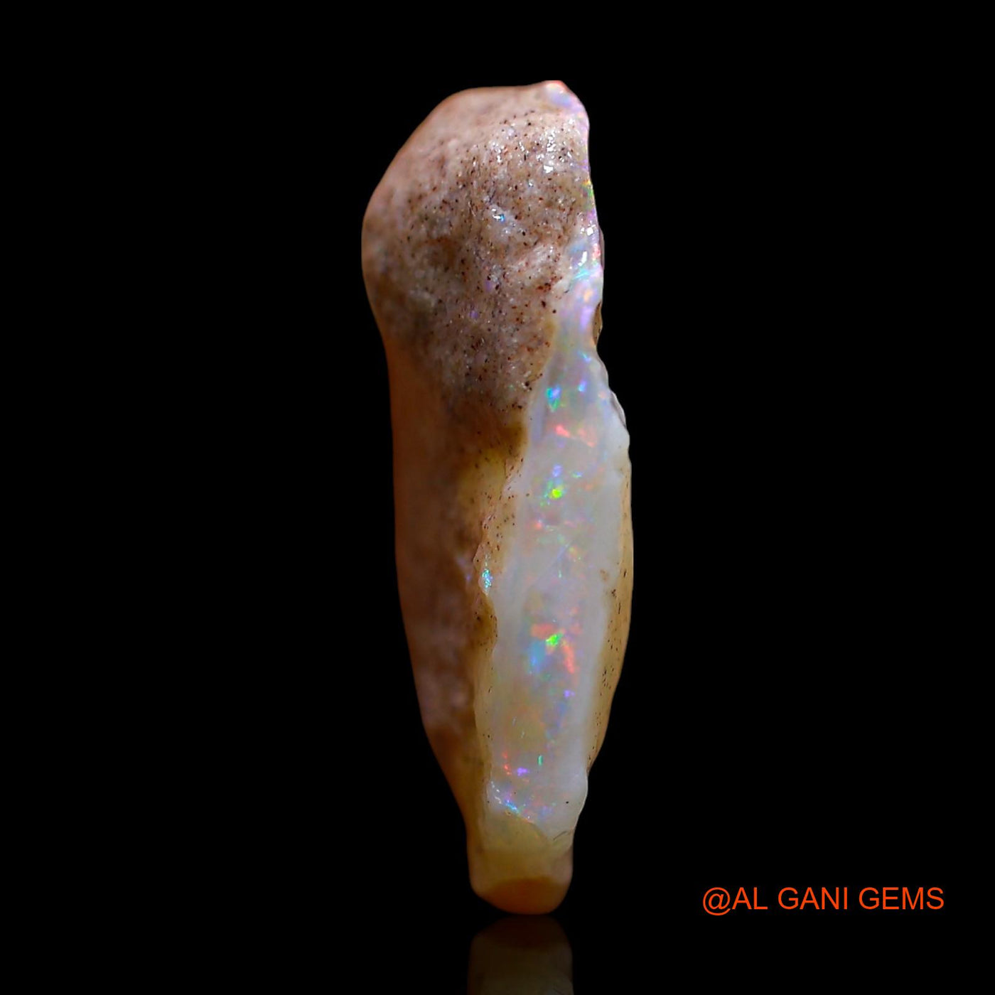 Natural Untreated Fire Opal Loose Gemstone Fancy Rough From Australia 5.00 Cts 17x13x4 mm RE-465