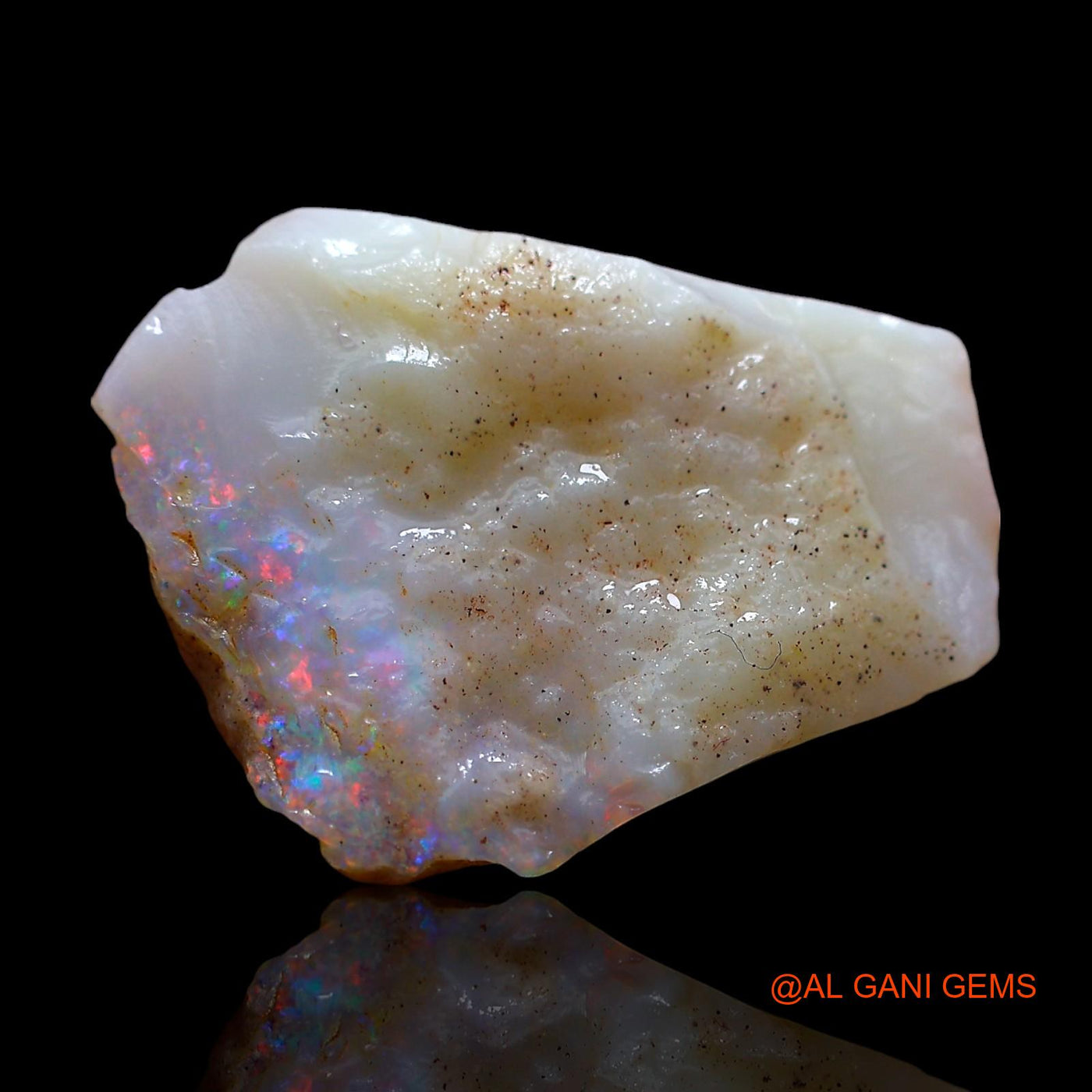 Natural Untreated Fire Opal Loose Gemstone Fancy Rough From Australia 5.00 Cts 17x13x4 mm RE-465