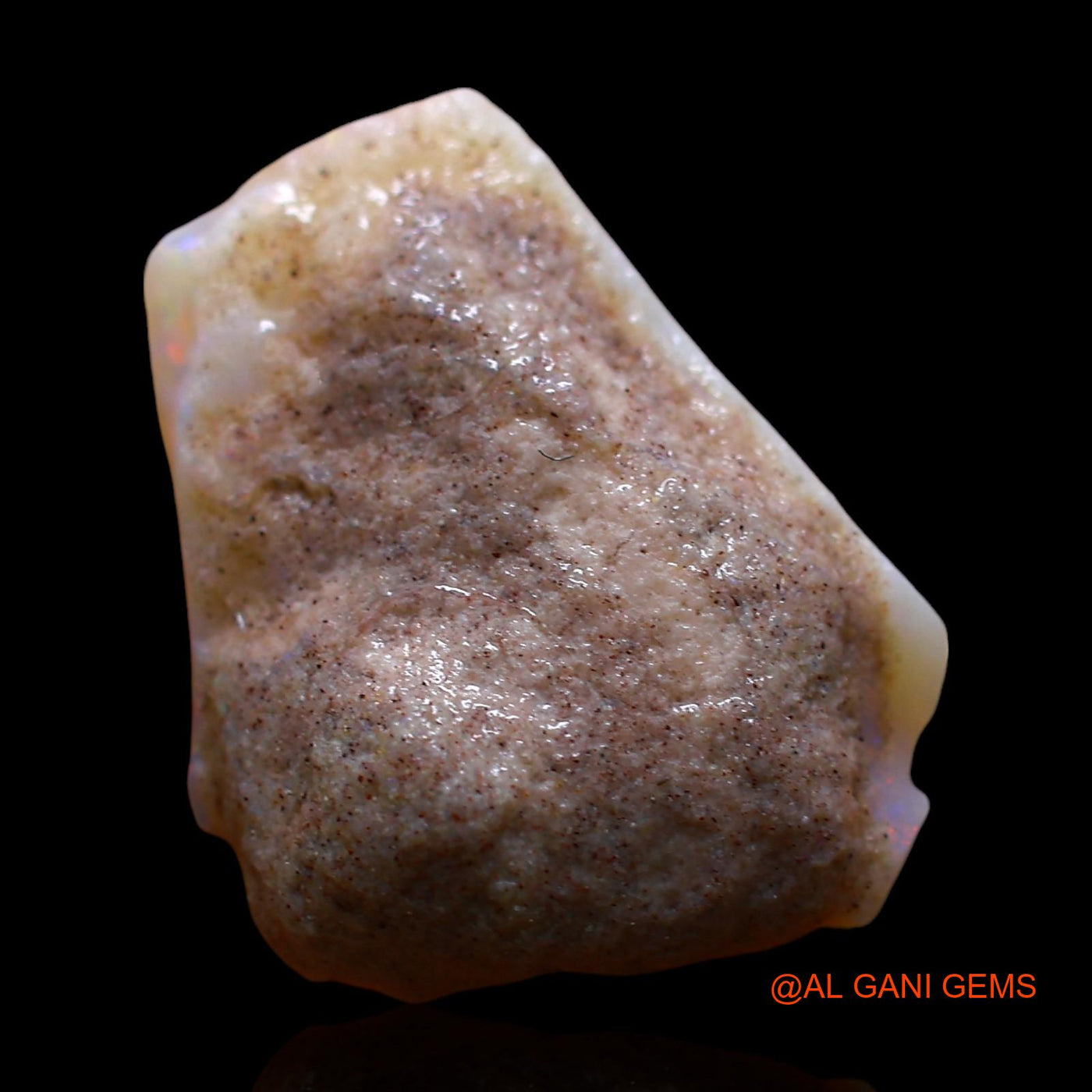 Natural Untreated Fire Opal Loose Gemstone Fancy Rough From Australia 5.00 Cts 17x13x4 mm RE-465