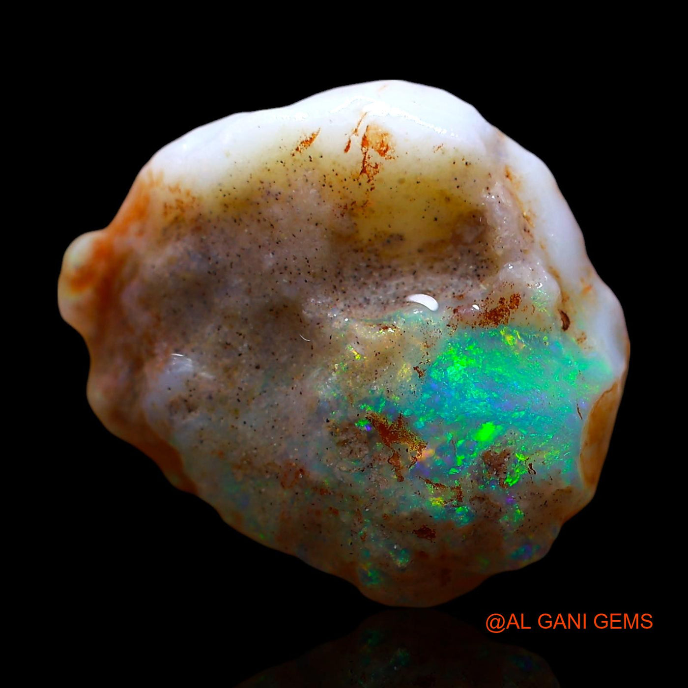 9.00 Cts Natural Australian Fire Opal Loose Gemstone Fancy Rough 18x15x8 mm RE-468