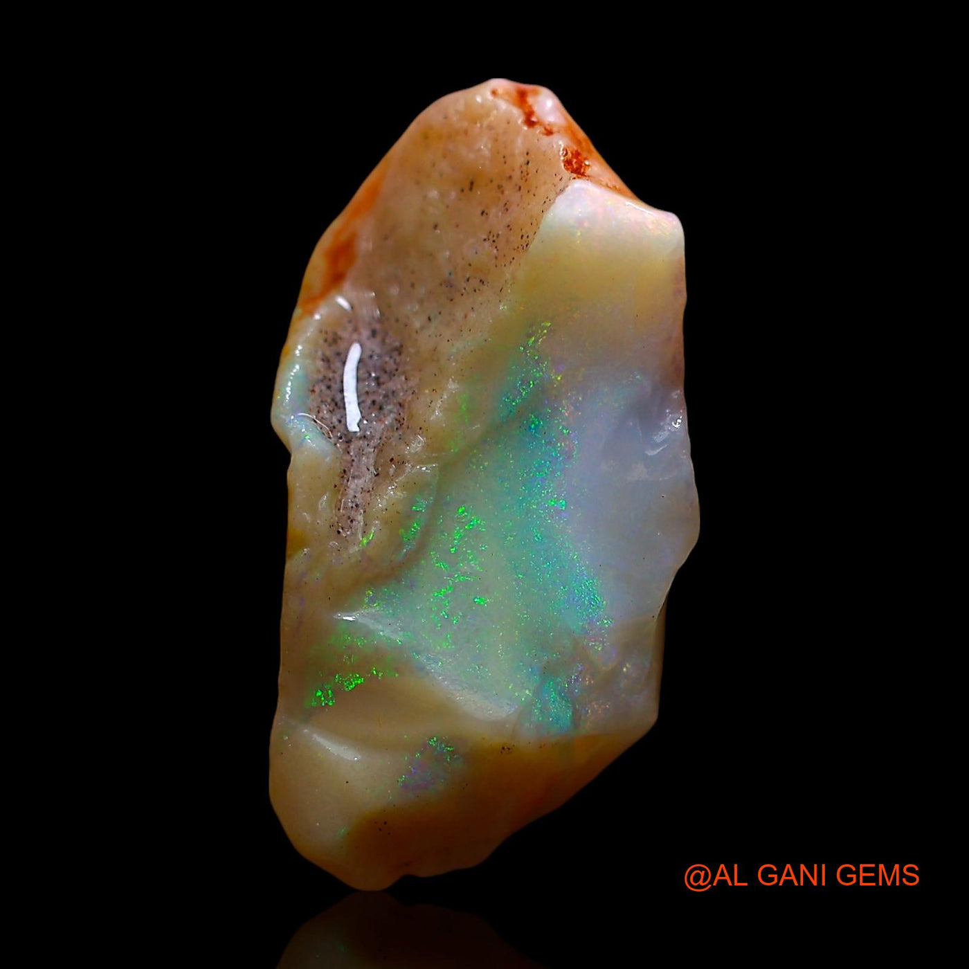 7.00 Cts Natural Australian Fire Opal Loose Gemstone Fancy Rough 19x12x9 mm RE-470