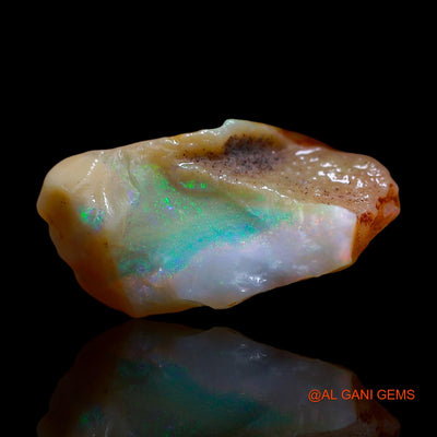 7.00 Cts Natural Australian Fire Opal Loose Gemstone Fancy Rough 19x12x9 mm RE-470