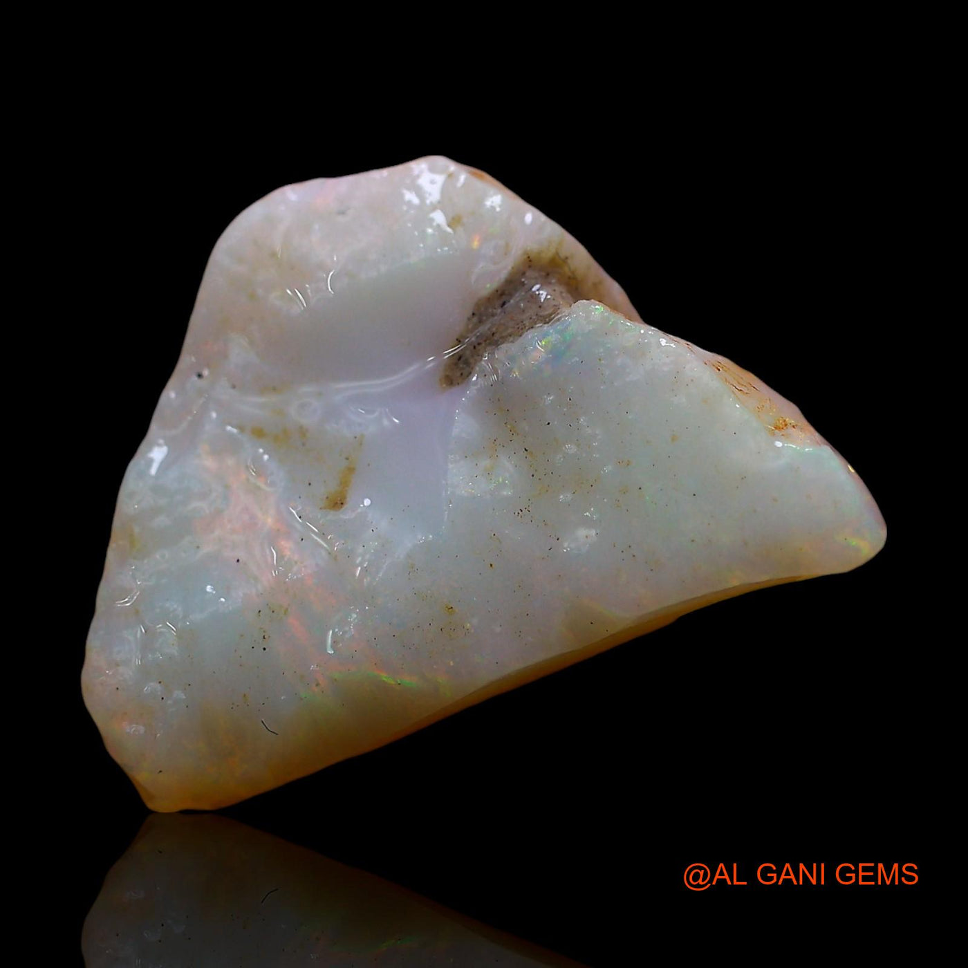 Natural Untreated Fire Opal Loose Gemstone Fancy Rough From Australia 5.00 Cts 19x13x4 mm RE-47