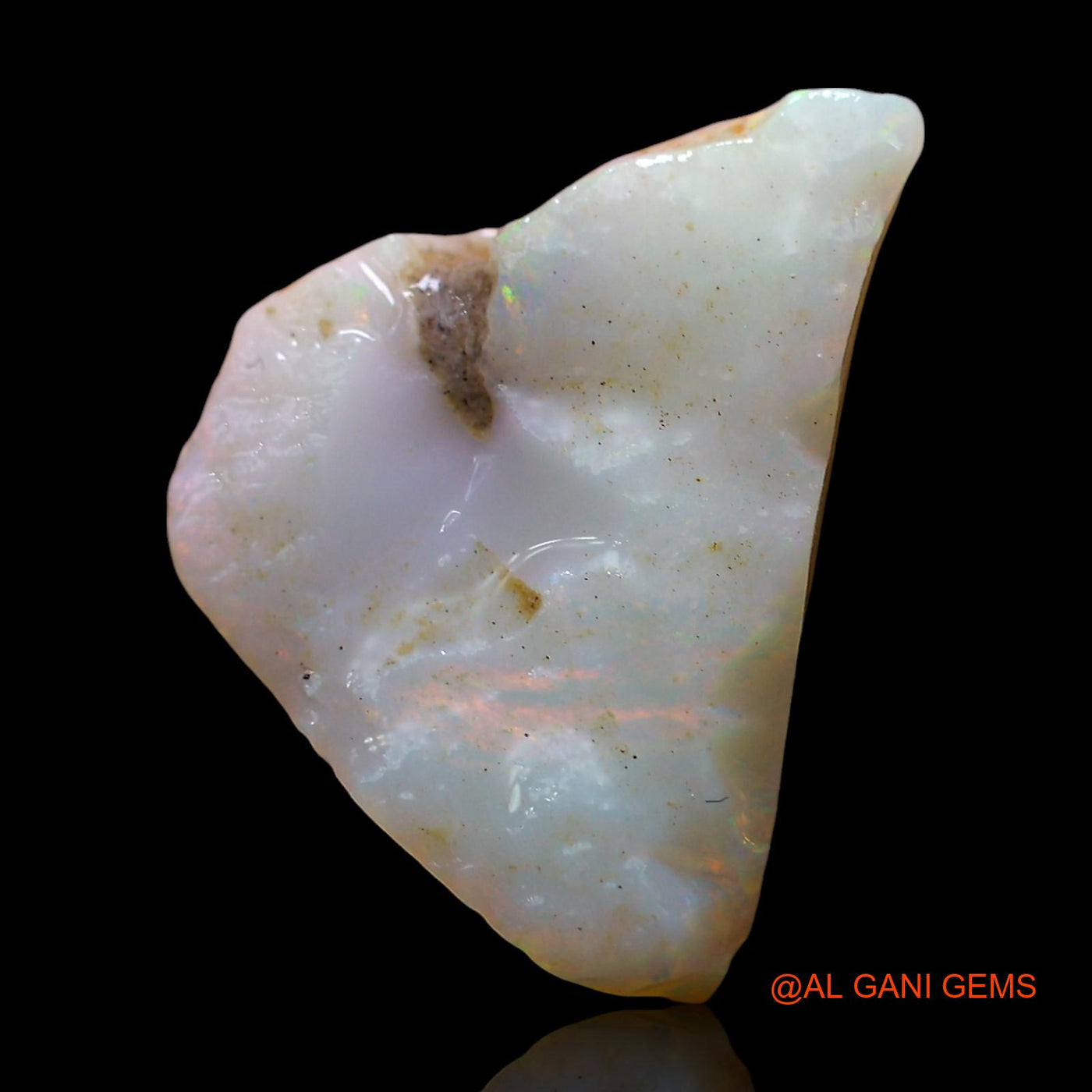 Natural Untreated Fire Opal Loose Gemstone Fancy Rough From Australia 5.00 Cts 19x13x4 mm RE-47