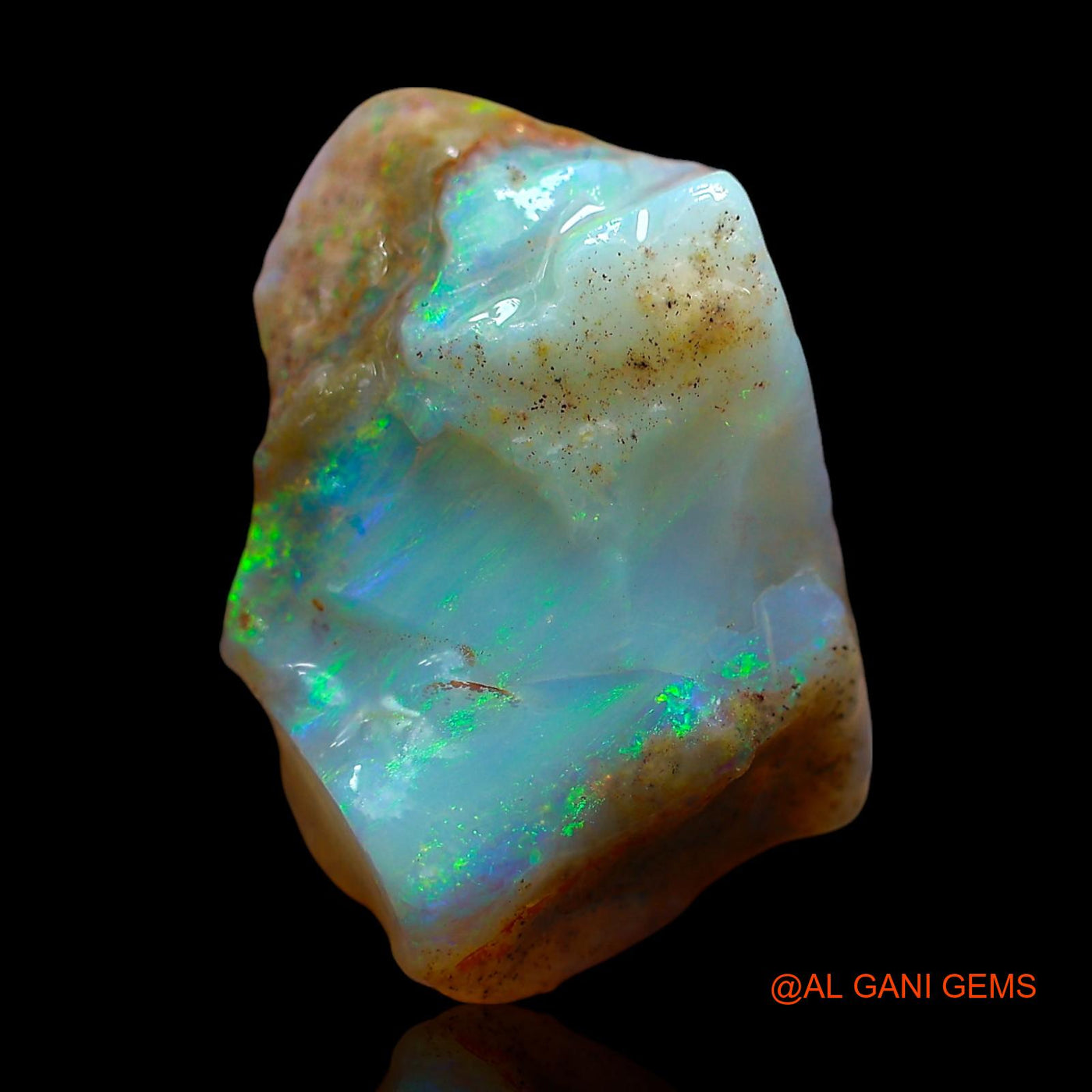 Natural Fire Opal Gemstone 7.00 Cts Loose Fancy Rough From Australia 18x12x6 mm RE-483