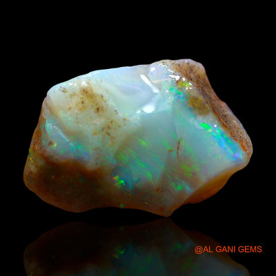 Natural Fire Opal Gemstone 7.00 Cts Loose Fancy Rough From Australia 18x12x6 mm RE-483