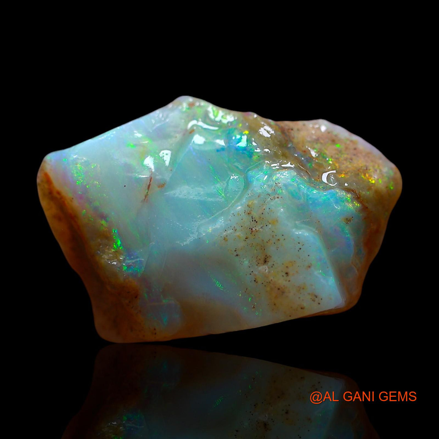 Natural Fire Opal Gemstone 7.00 Cts Loose Fancy Rough From Australia 18x12x6 mm RE-483